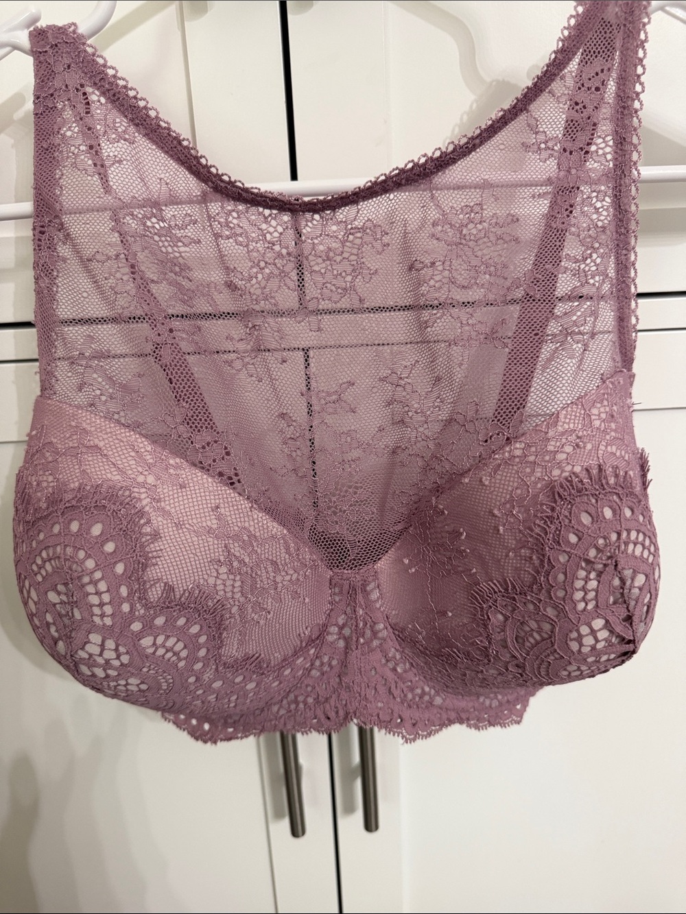 Lace Bralette in Dusty Mauve - Women Intimates & Sleepwear